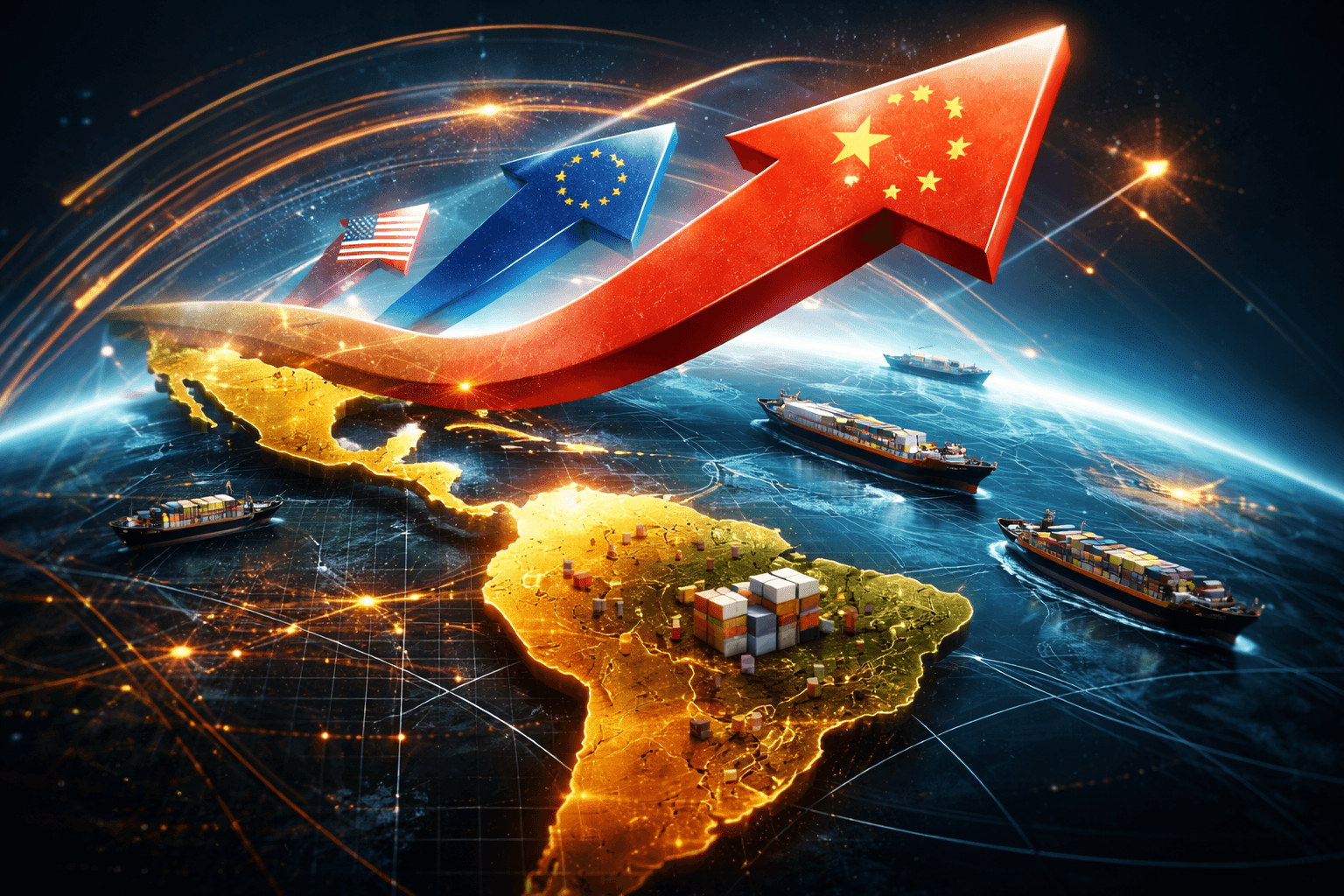 China Surpasses US and EU in Latin American Export Share