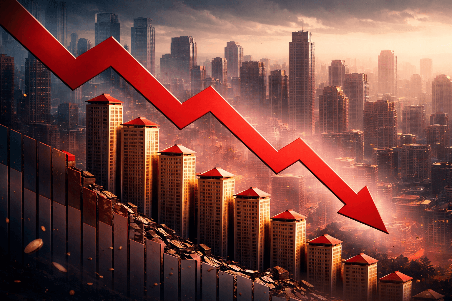 China Home Prices Fall at Fastest Annual Pace in Seven Months