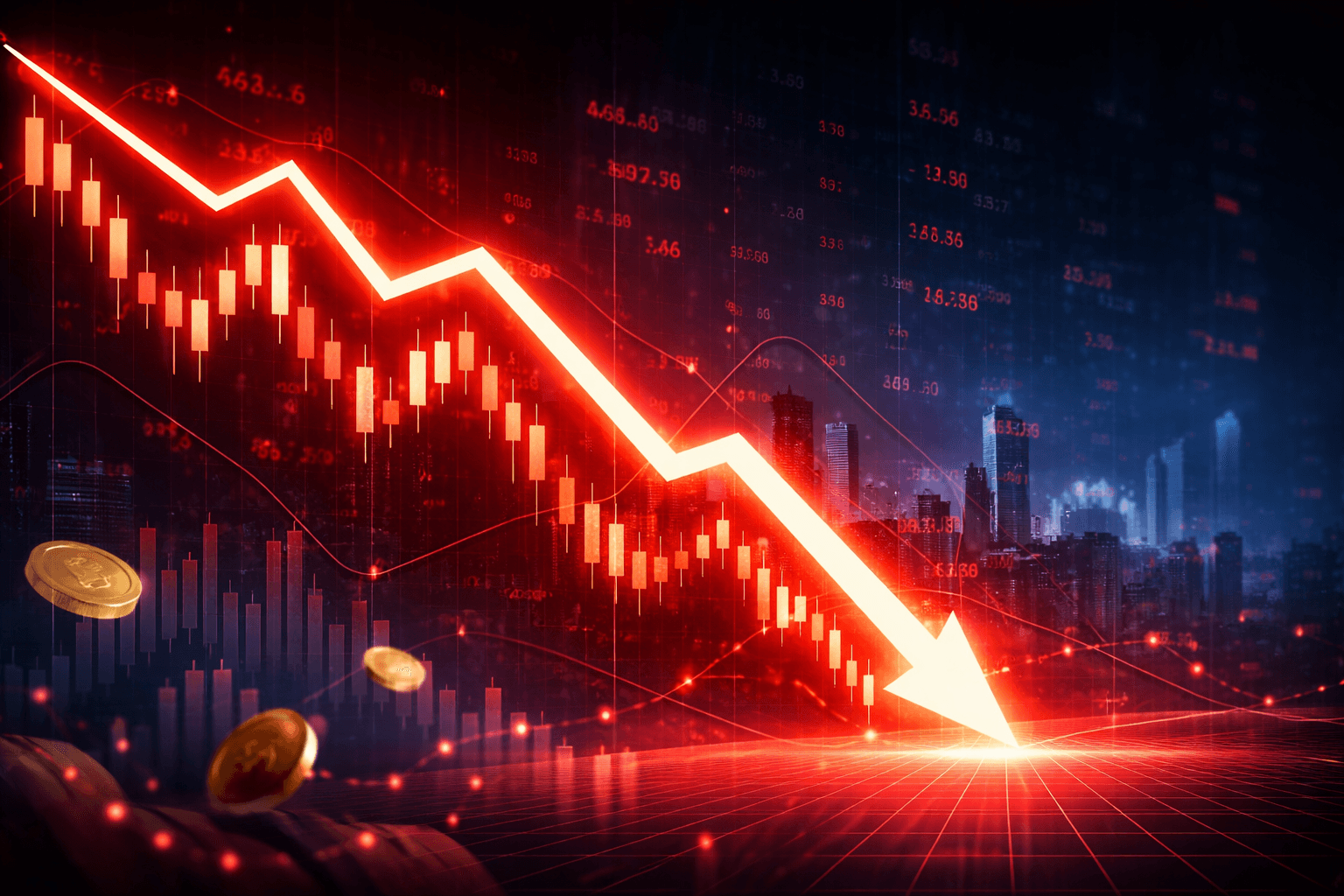 Nasdaq 100 Falls 1.3% as U.S. Stocks Continue Downtrend