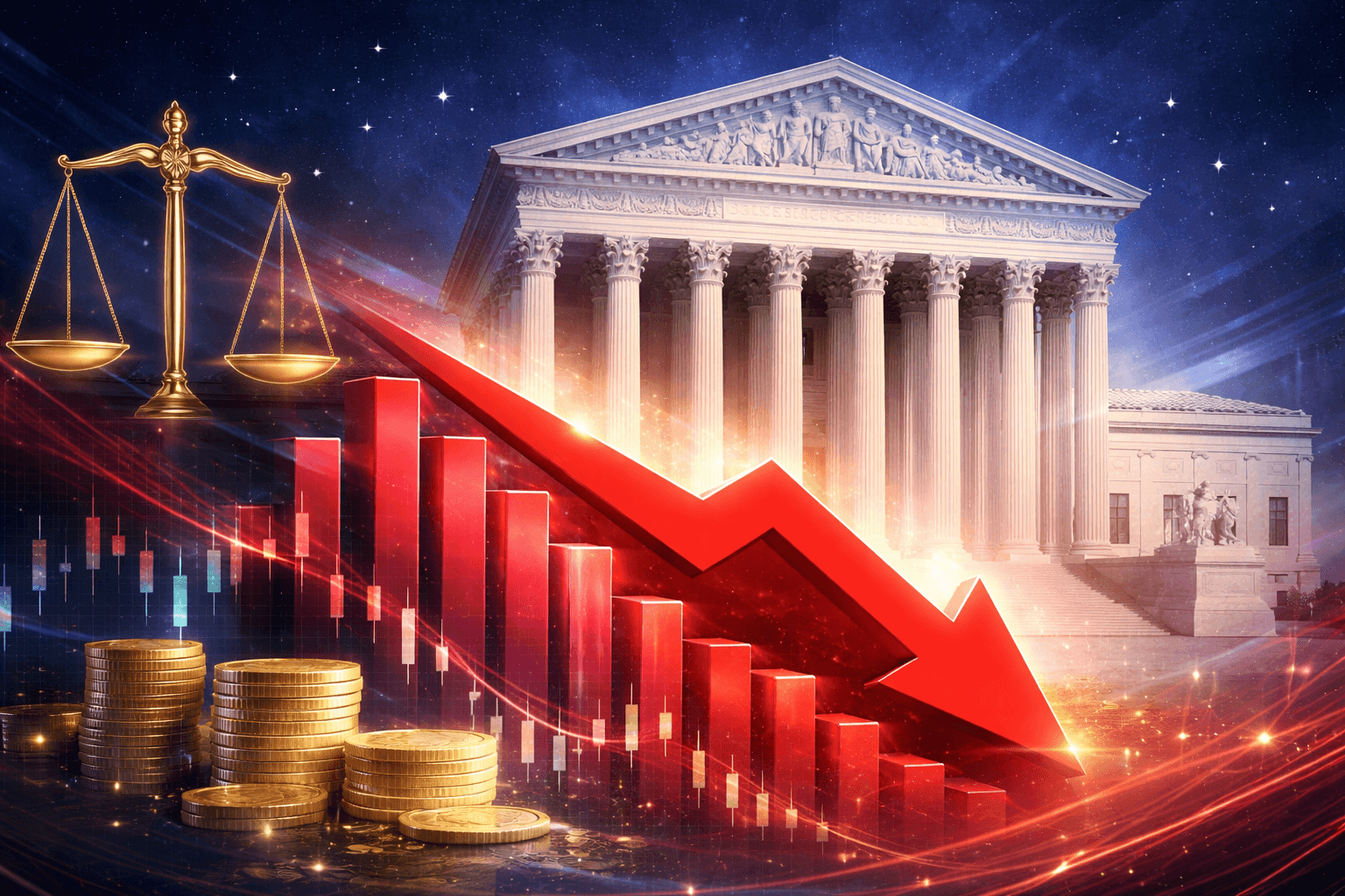 Prediction Market Sees 74% Chance of U.S. Supreme Court Striking Down Trump Tariffs