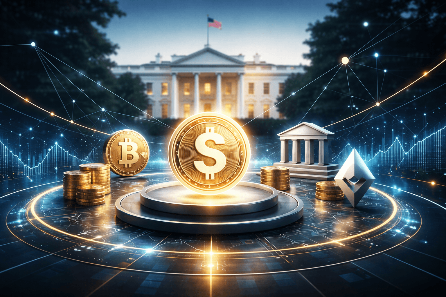 White House Weighs Stablecoin Yield Meeting With Banks and Crypto Representatives