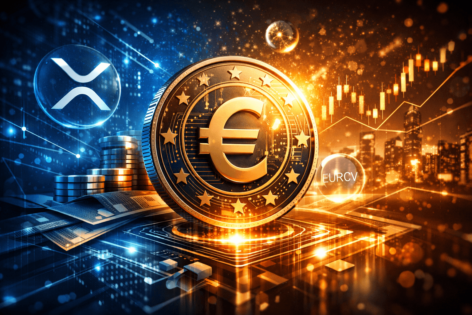 Societe Generale Launches Euro Stablecoin EURCV on XRP Ledger