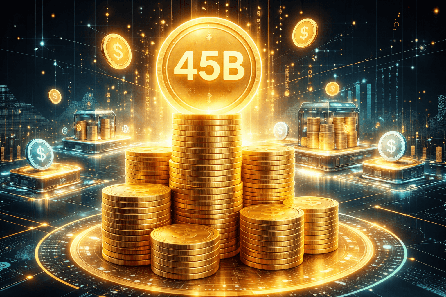 Binance Stablecoin (crypto pegged to fiat) Reserves Exceed $45B—65% Held on Centralized Exchanges (custodial crypto platforms)