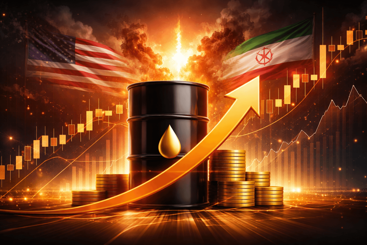 US Crude Oil Futures Surge 12% in One Month Amid US-Iran Tensions