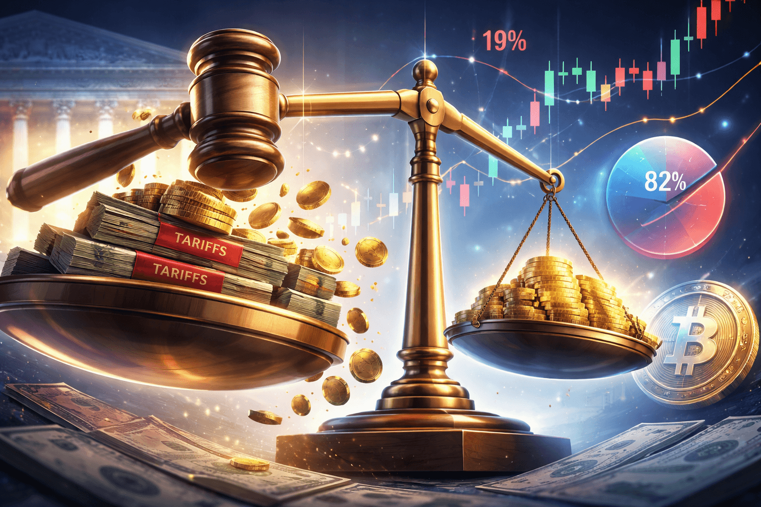 Polymarket Sees 19% Chance of Trump Tariff Refund Order After Supreme Court Ruling