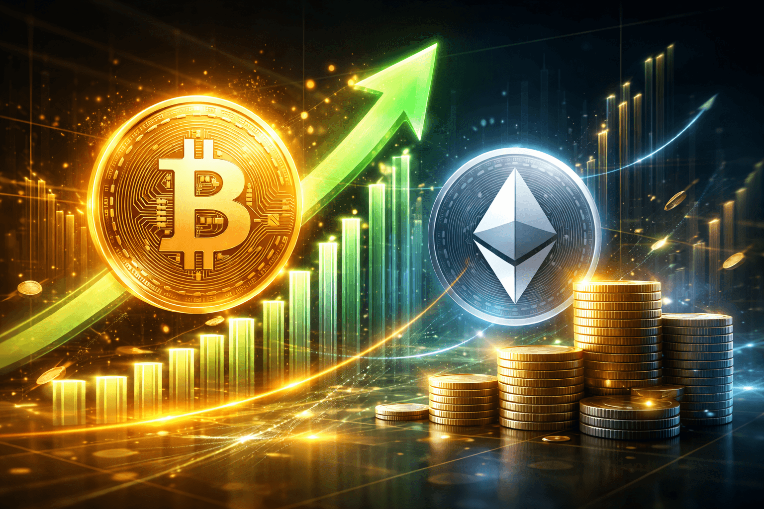 U.S. Spot Bitcoin and Ethereum ETFs See Mixed Flows on February 21