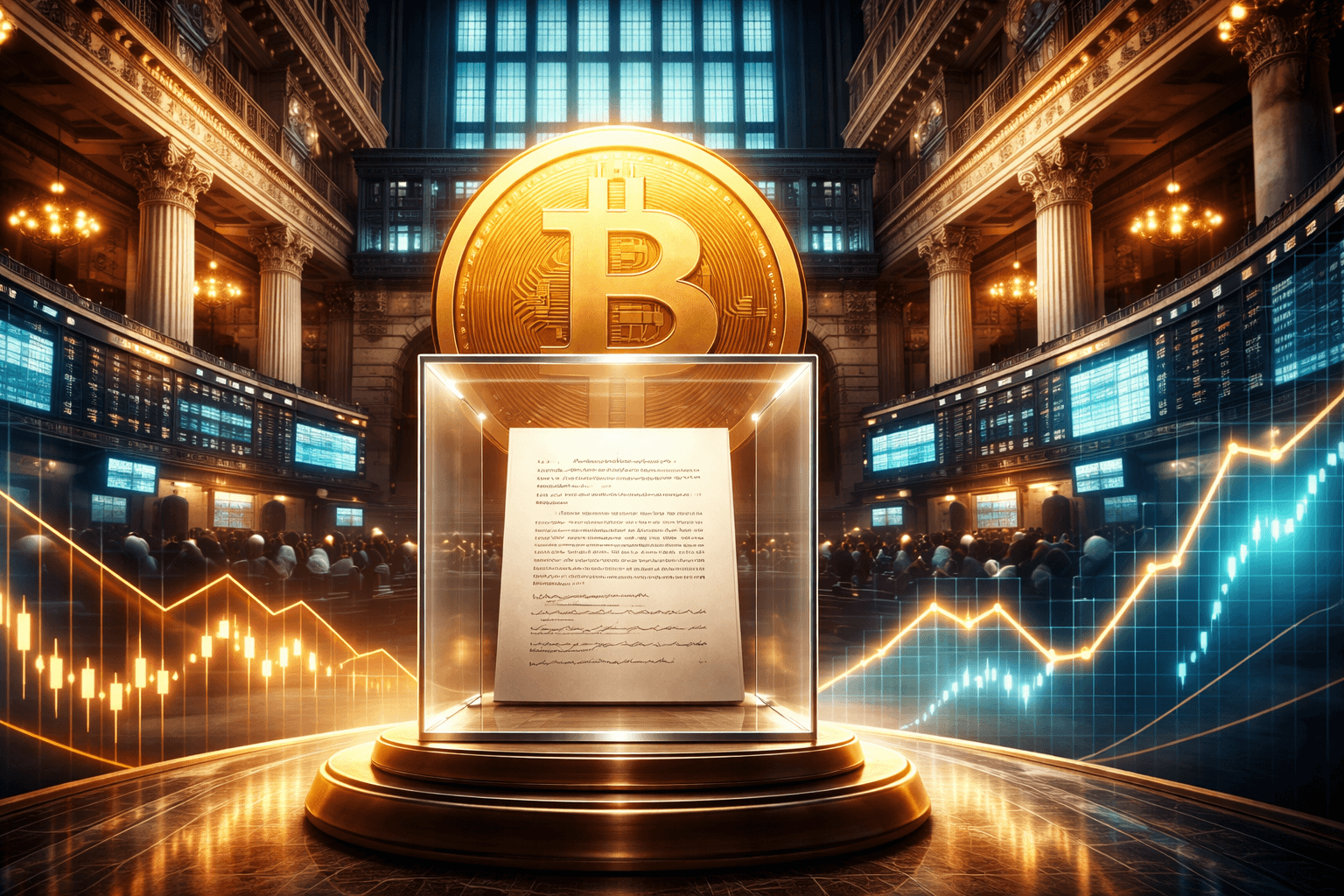 Bitcoin Whitepaper Displayed at New York Stock Exchange