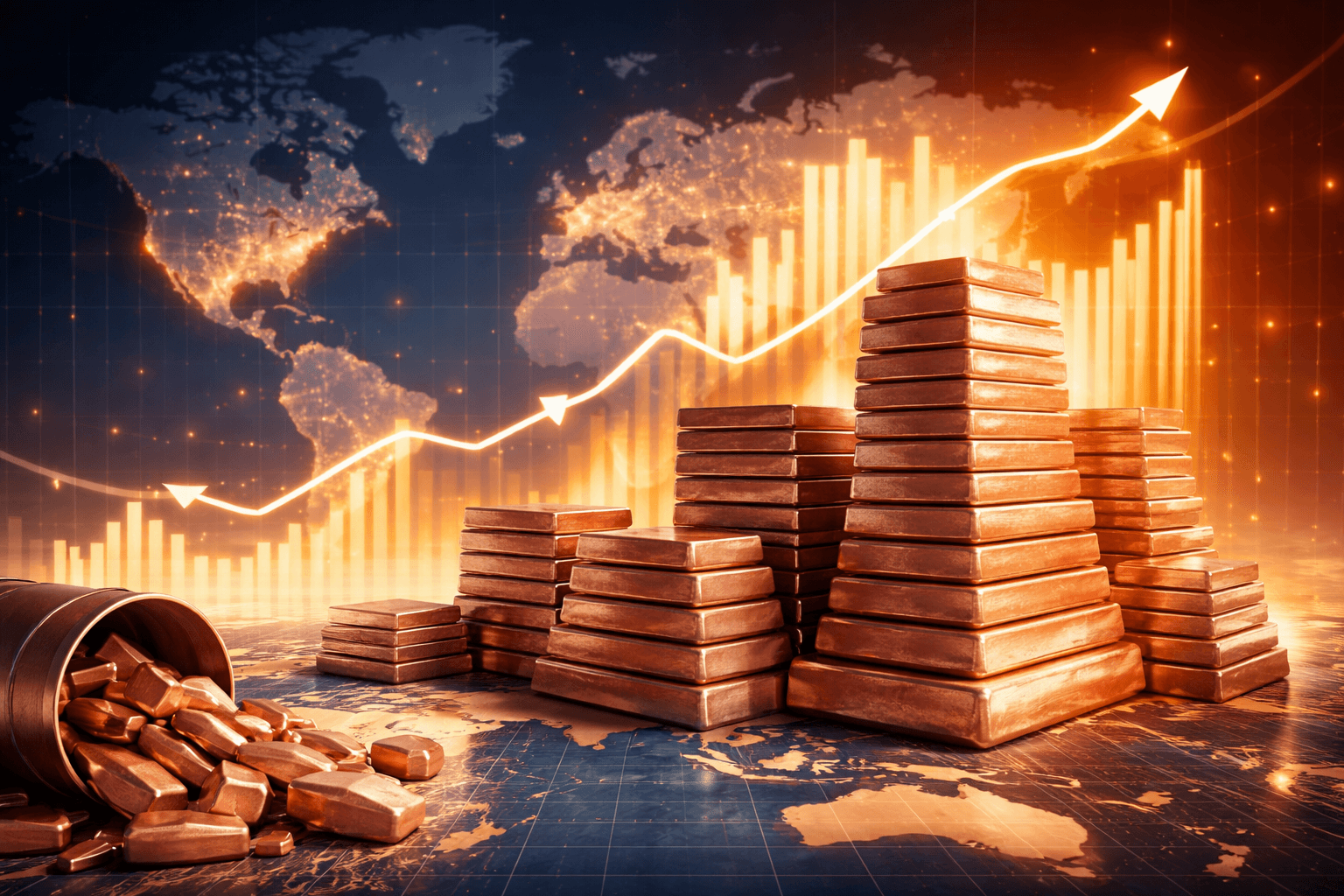 Global Copper Inventories Reach Highest Level in 23 Years