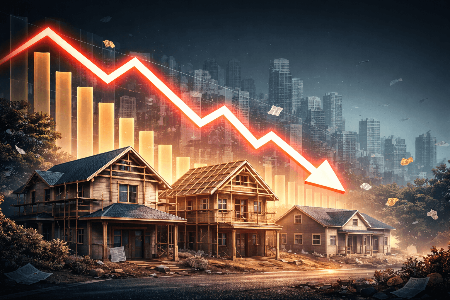U.S. Housing Permits Drop 3.6% Year-on-Year to 1.42 Million in 2025