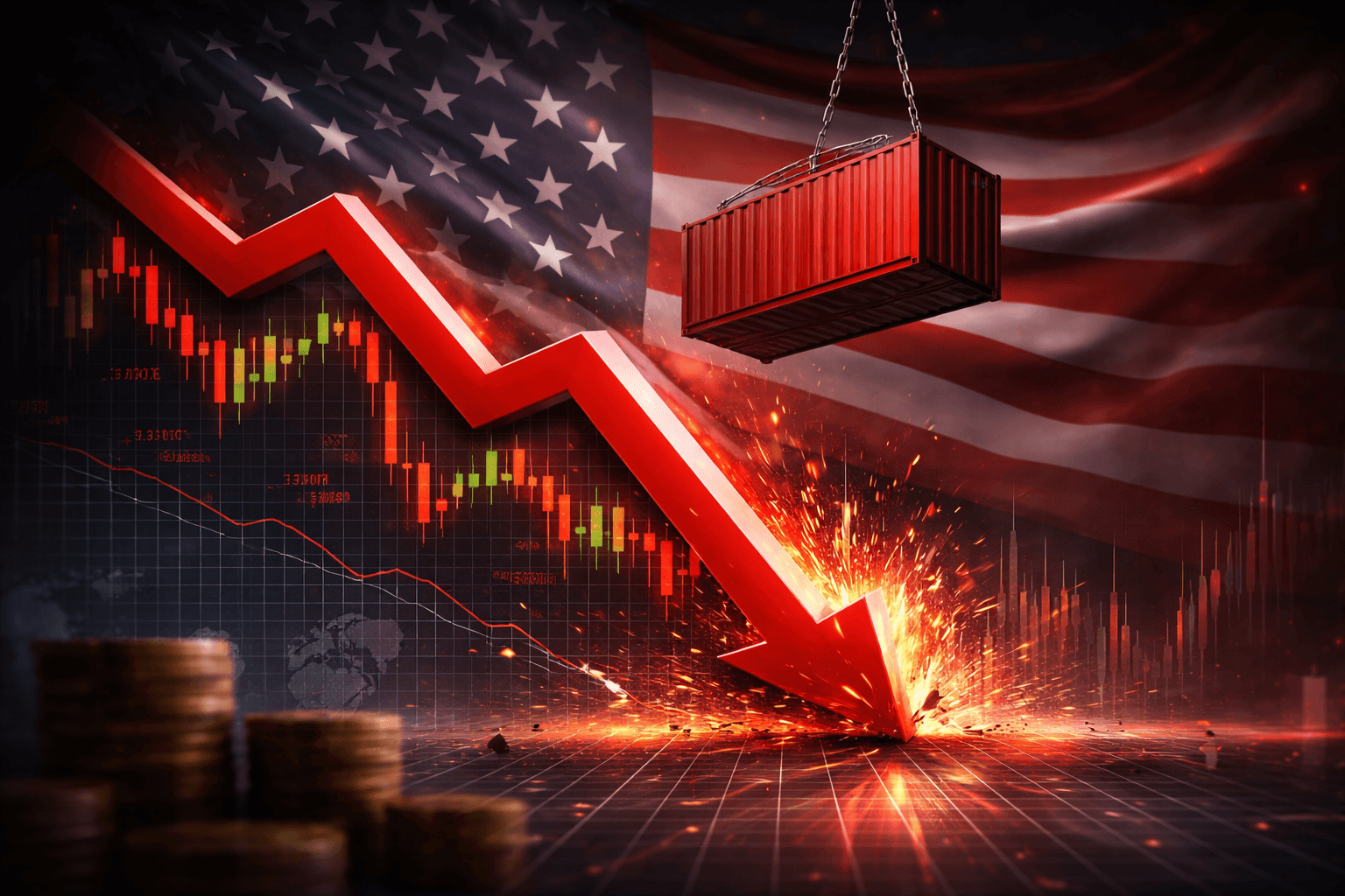 Dow Falls Nearly 800 Points Amid Trump Tariff Uncertainty