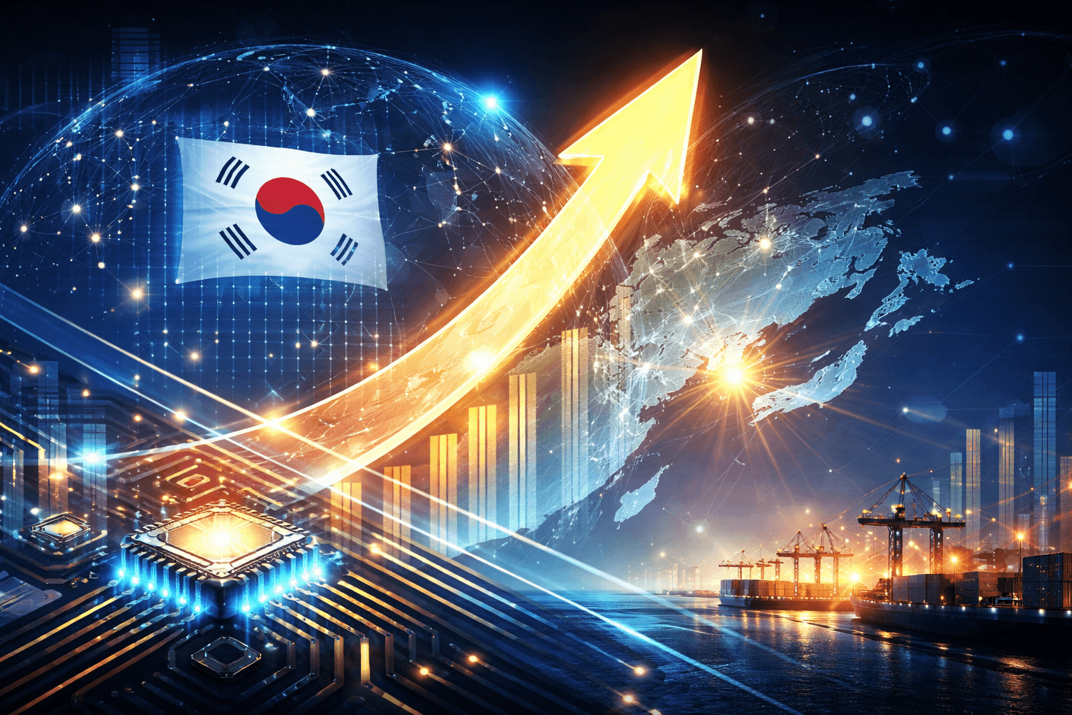 AI Demand Drives 47% Surge in South Korea’s February Exports