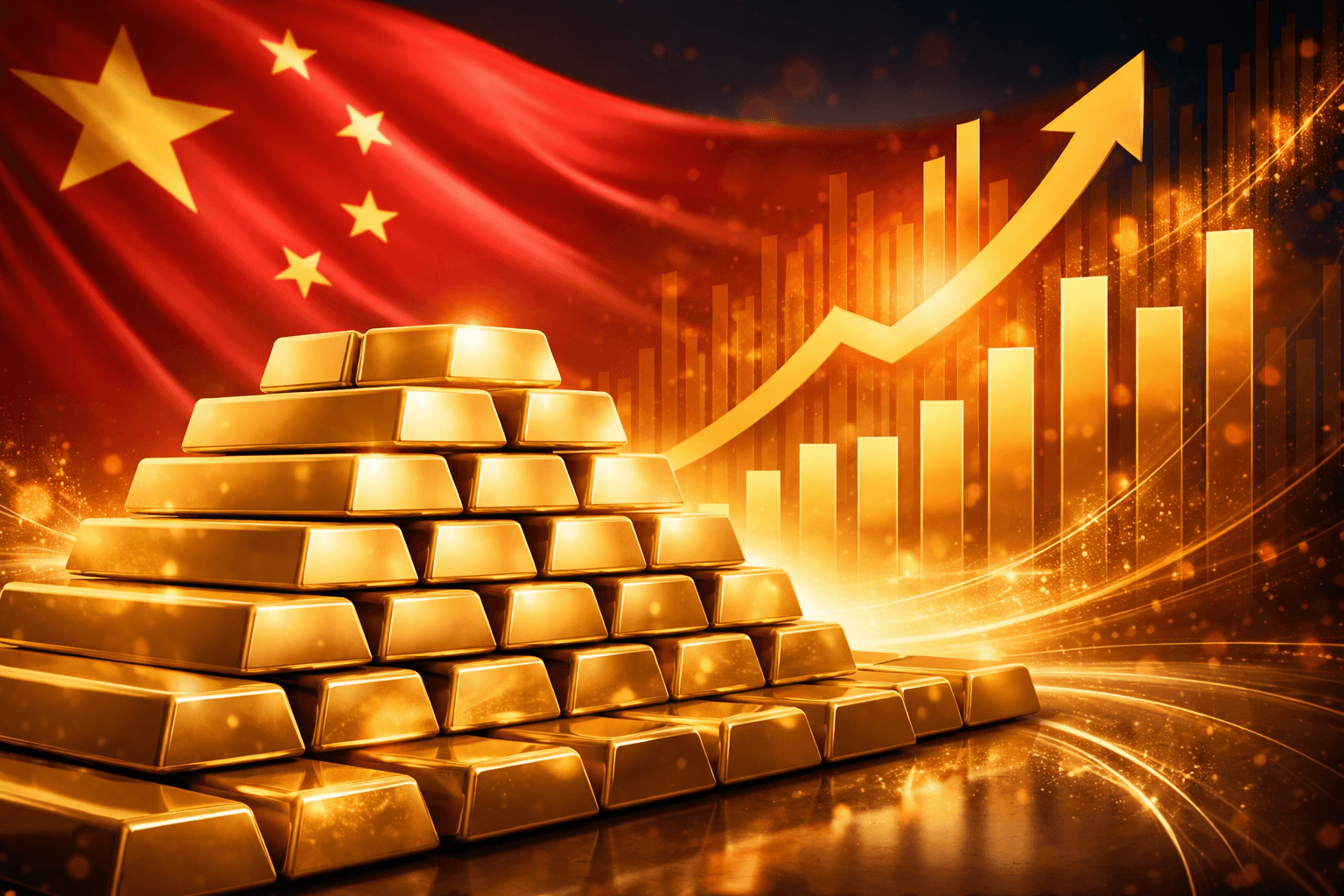 China’s Gold Reserves Hit Record $369.6 Billion After Fifteenth Consecutive Month of Growth