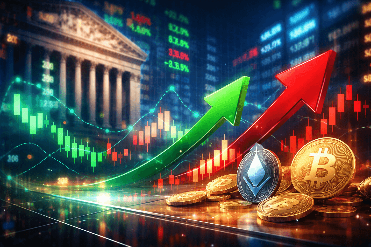 U.S. Stocks Open Mixed on February 26, Crypto Stocks Show Mixed Performance