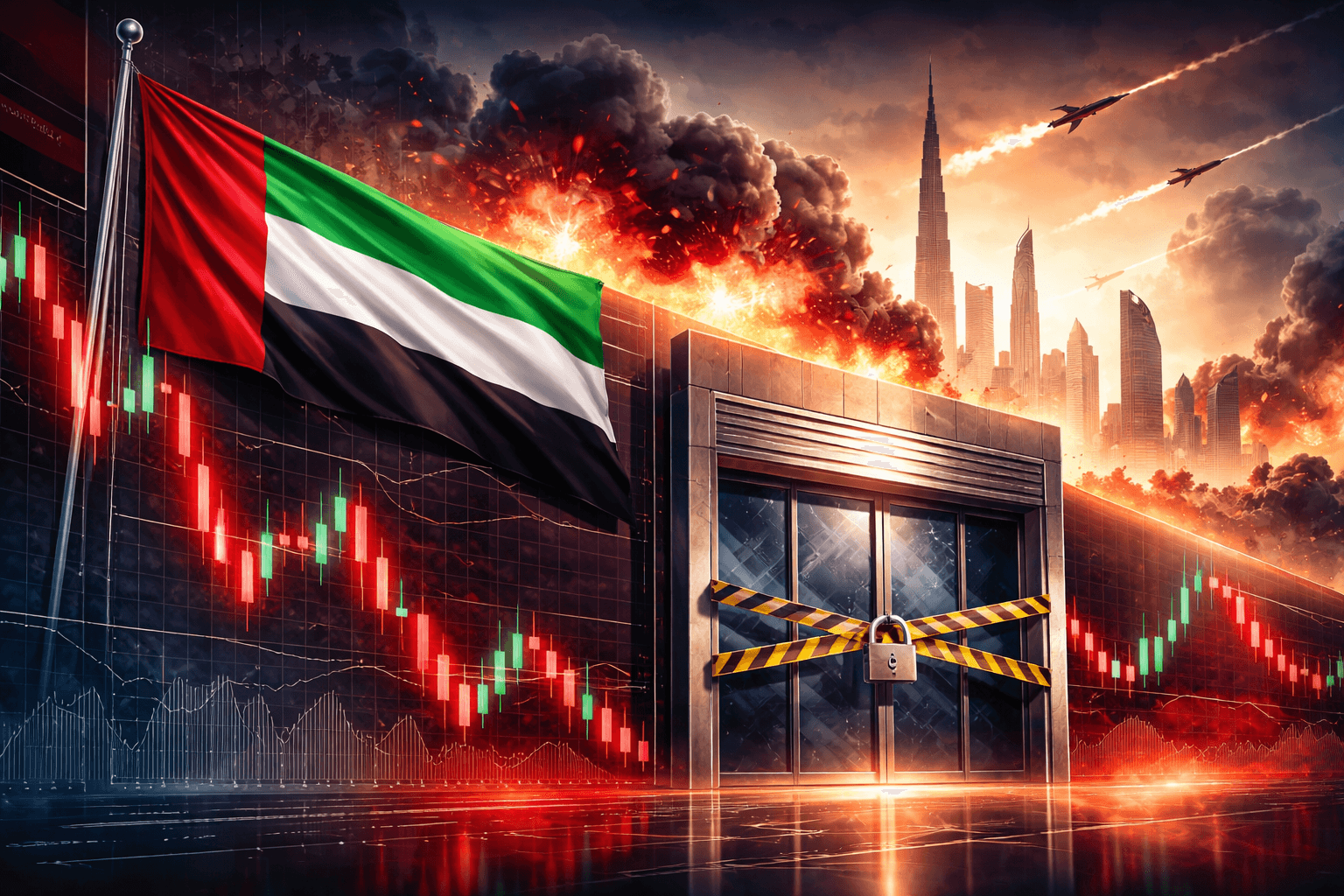 UAE Stock Market Closes for Two Days After Iranian Strikes