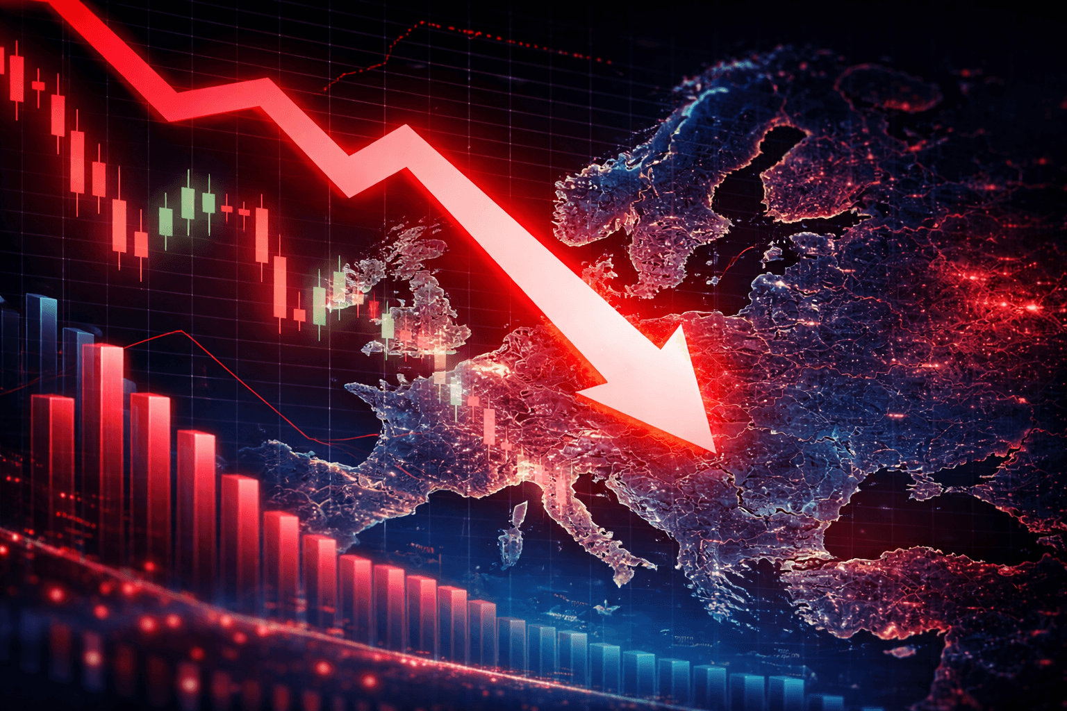European Stock Markets Extend Losses as DAX Drops 4% and Major Indices Fall Around 3%