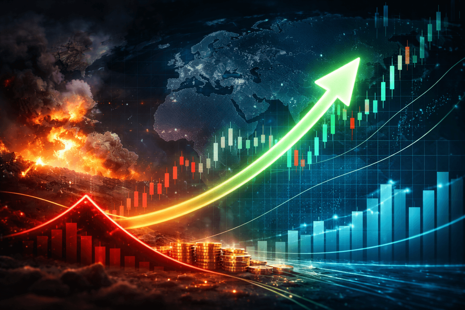 S&P 500 Opens Lower but Recovers After Market Reopens Amid Conflict