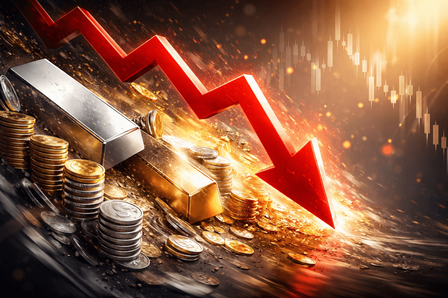 Silver and Gold Prices Plunge Sharply in Rapid Market Reversal