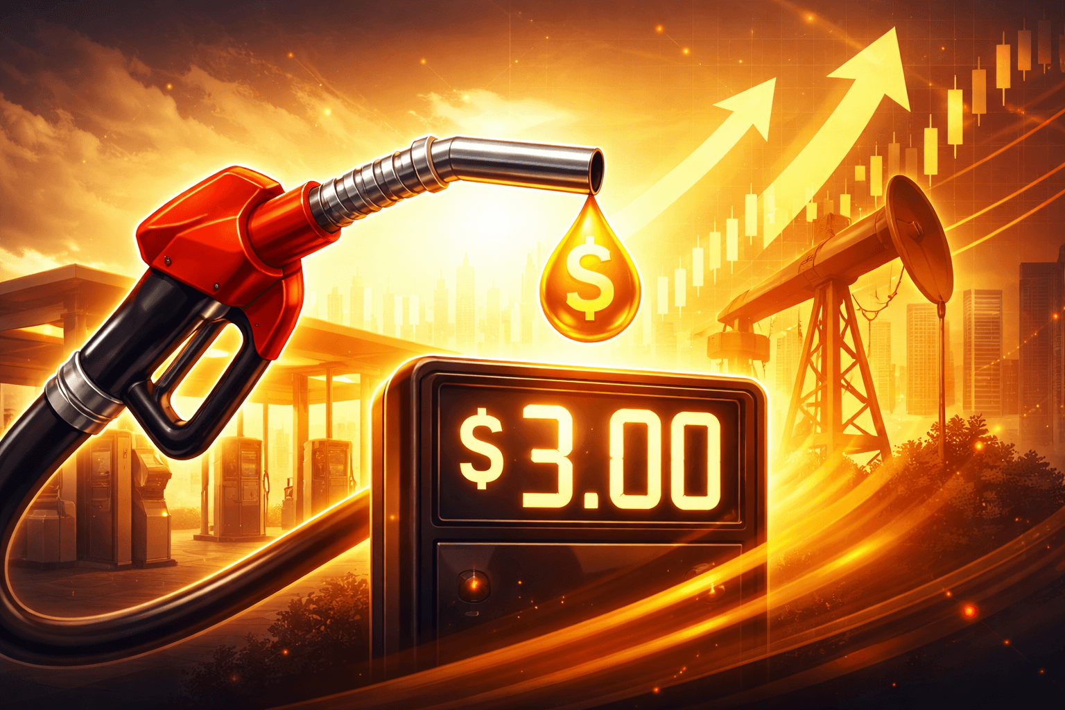 Average U.S. Gasoline Prices Reach $3 for First Time Since November 2025