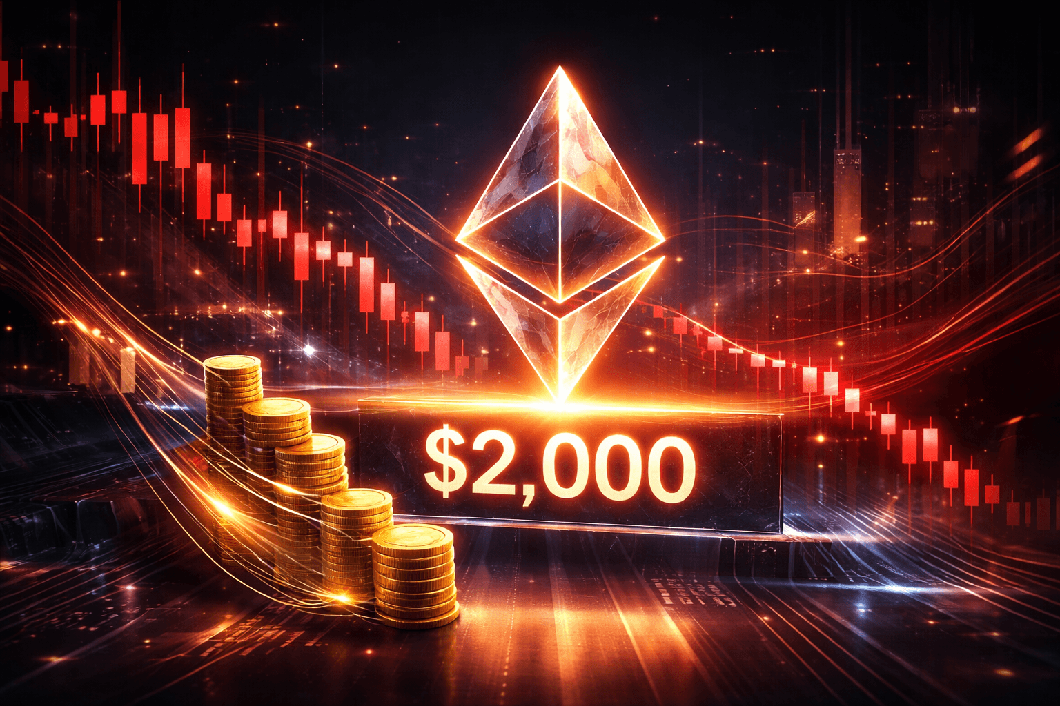 Ethereum Faces $2,000 Support Amid Exchange Withdrawals Surge