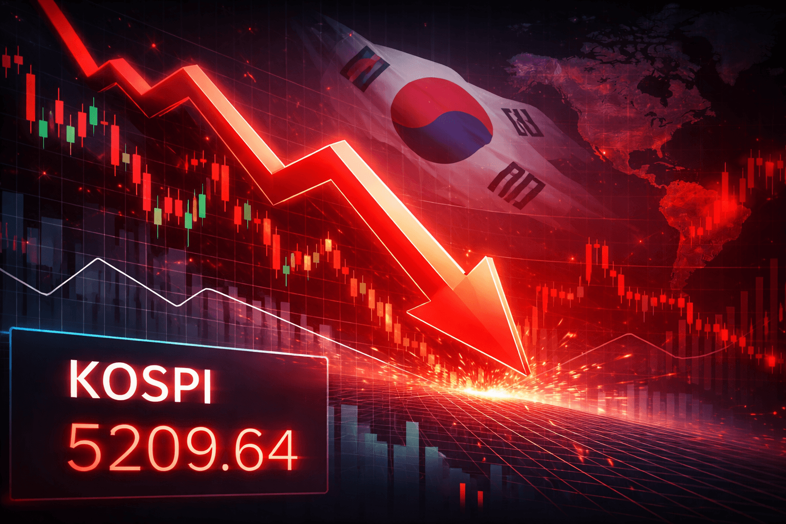 KOSPI Index Drops 10% Amid Global Market Volatility