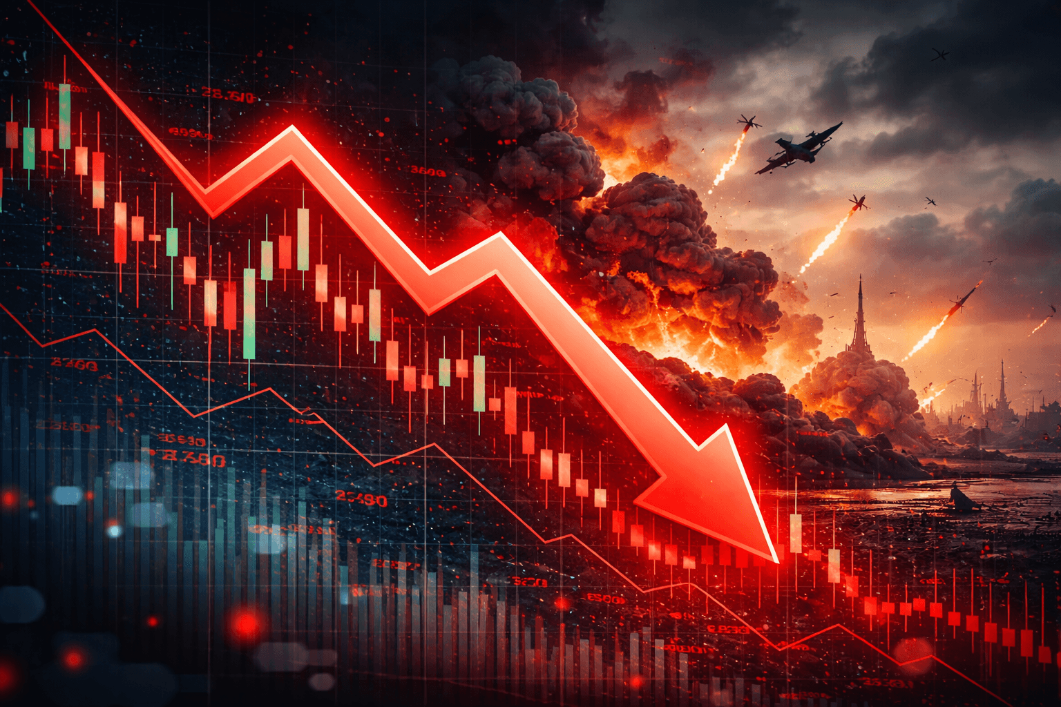 Nasdaq 100 Futures Drop 200 Points Amid Escalating Iran Conflict