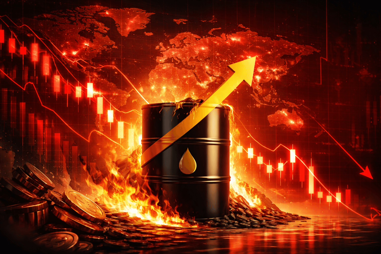 Global Stock Markets Plunge as Brent Oil Surges Past $85 per Barrel