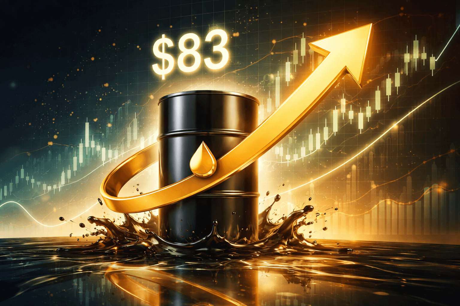 Brent Oil Climbs Above $83 per Barrel with 2% Daily Increase