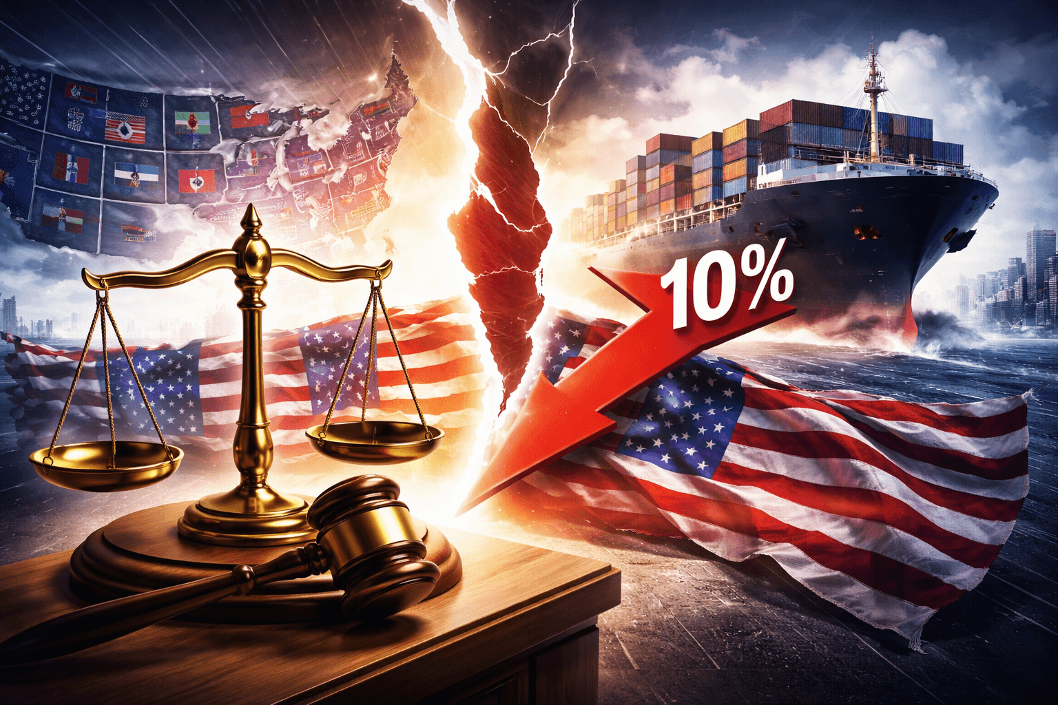 Two Dozen U.S. States Sue President Trump Over 10% Import Tariff Plan