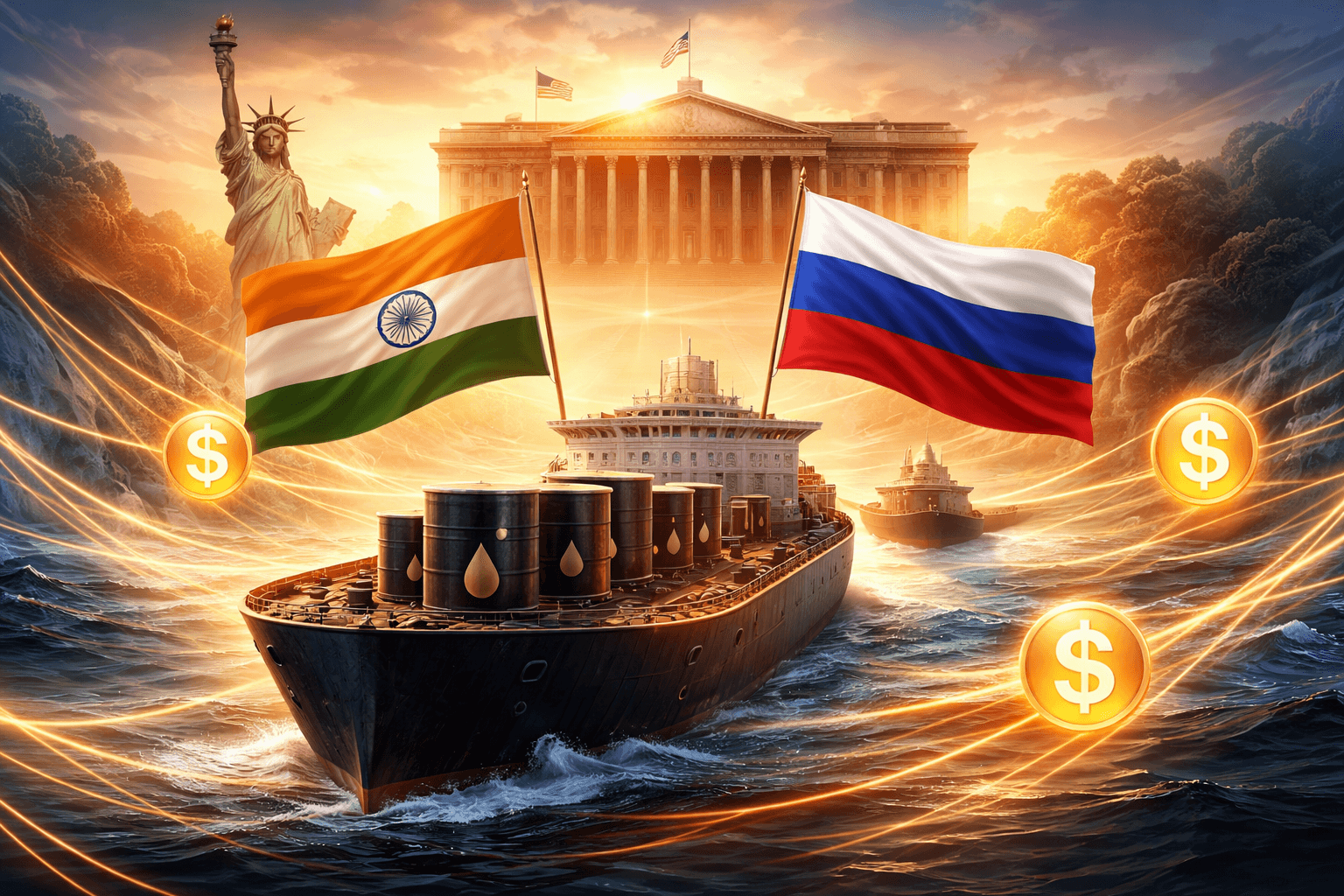 U.S. Treasury Grants 30-Day Waiver Allowing Indian Purchases of Russian Oil
