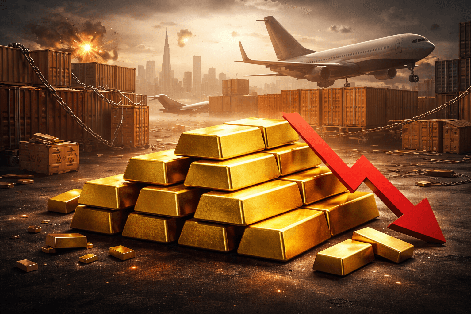 Dubai Gold Producers Discount Bars Amid Middle East Export Disruptions