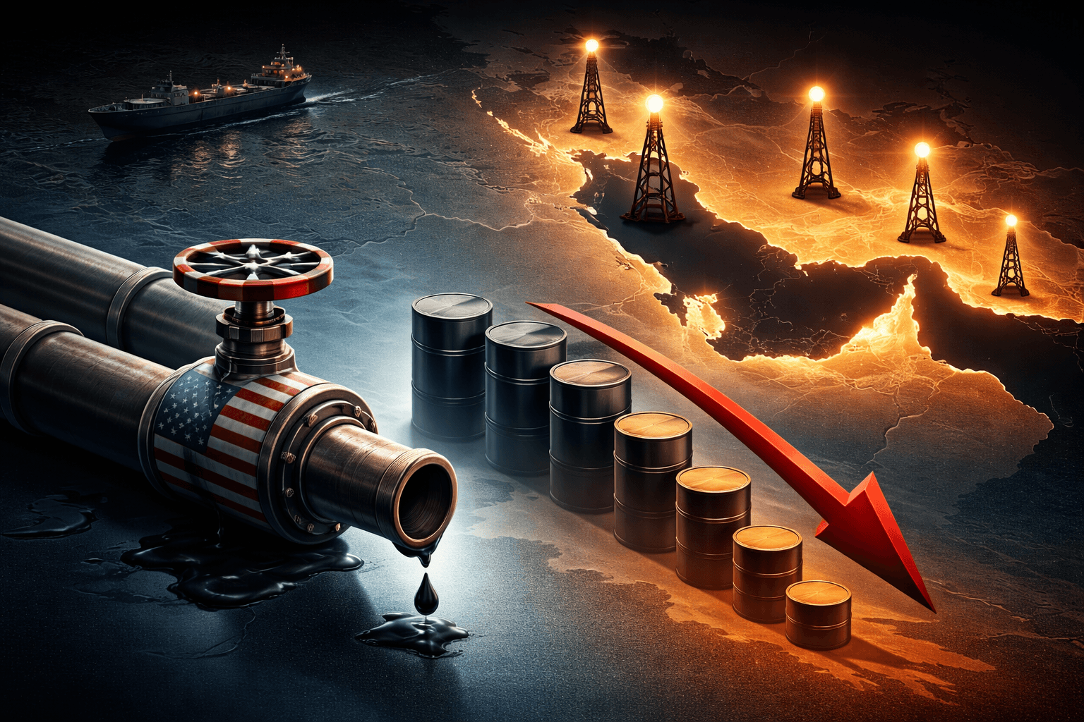U.S. Crude Imports from Persian Gulf Drop to Record Lows