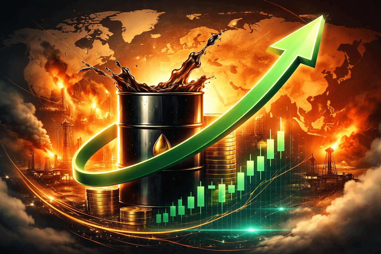 中東情勢の緊迫化でWTI原油が週次で過去最高の35％上昇