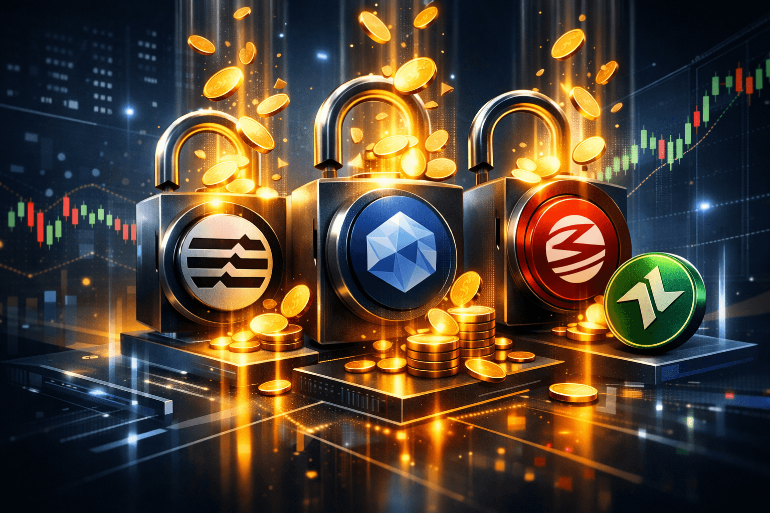 Major Token Unlocks Set for Aptos, Starknet, Sei and Others Next Week