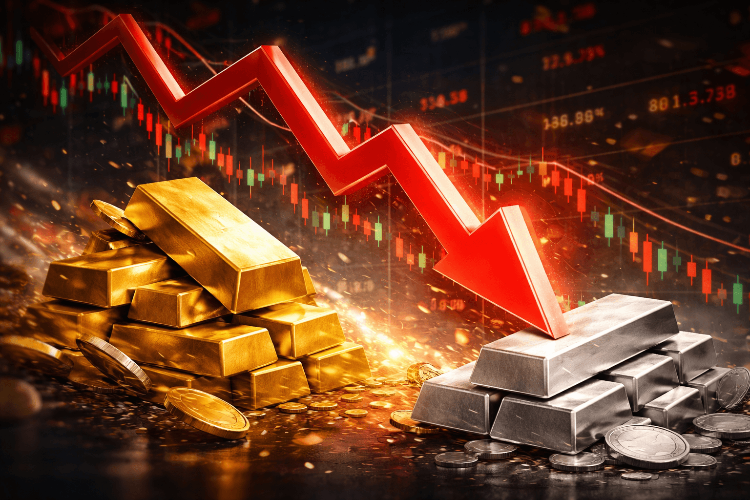 Gold and Silver Prices Drop Over 2% Amid Market Volatility