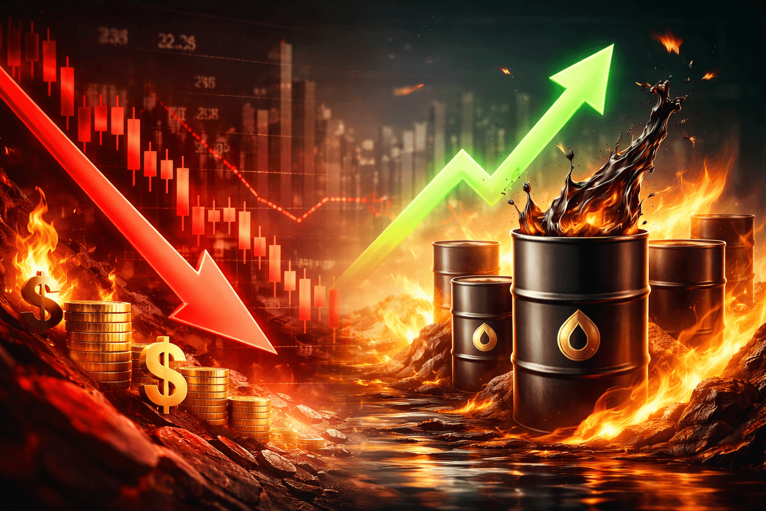 U.S. Stock Futures Lose Over $2 Trillion as Oil Prices Surge 25%