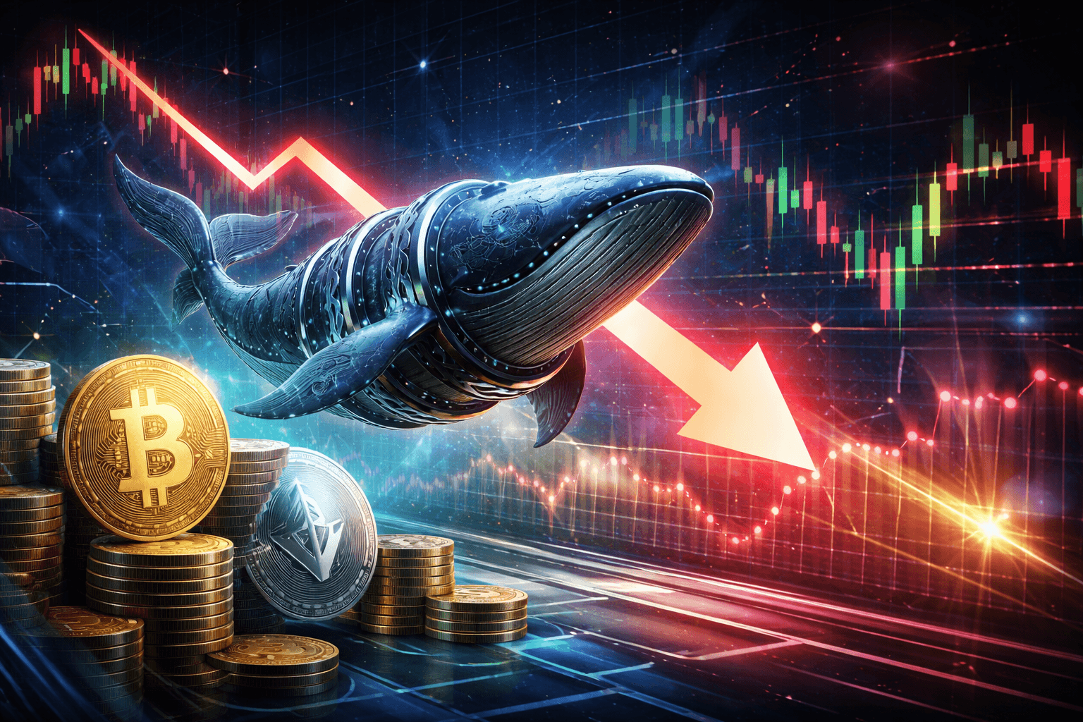 Whale 'pension-usdt.eth' Shifts Strategy, Increases Short Positions to $34.9 Million Following Bitcoin's Drop Below $73,000