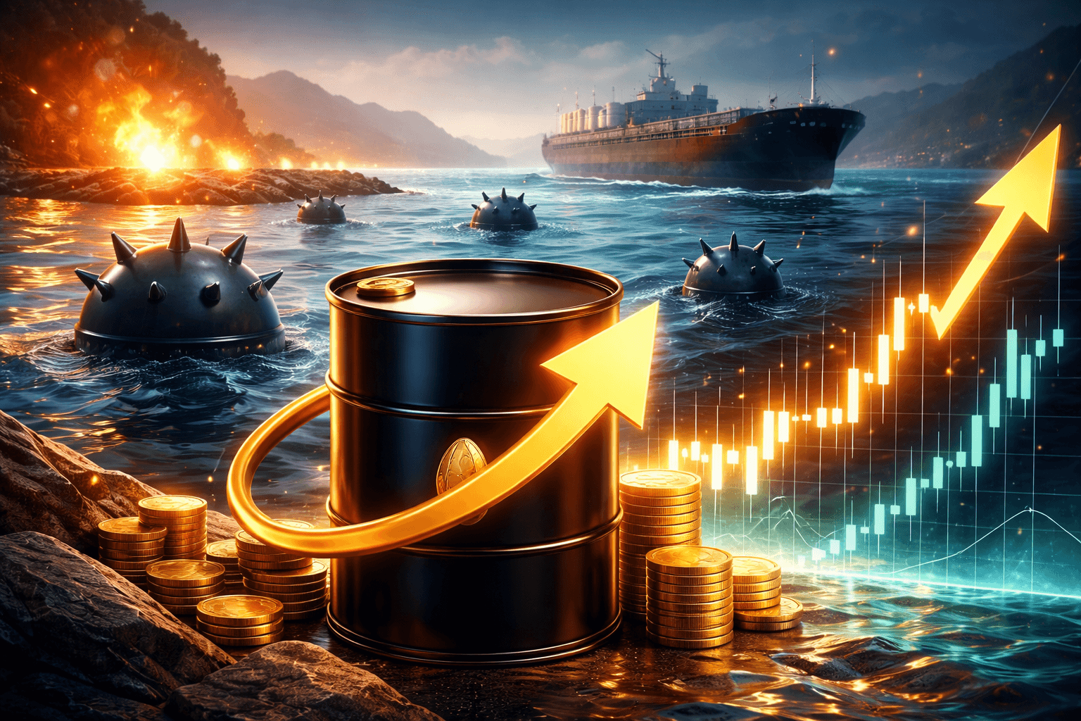 油价突破85美元，美国情报指伊朗疑似部署水雷