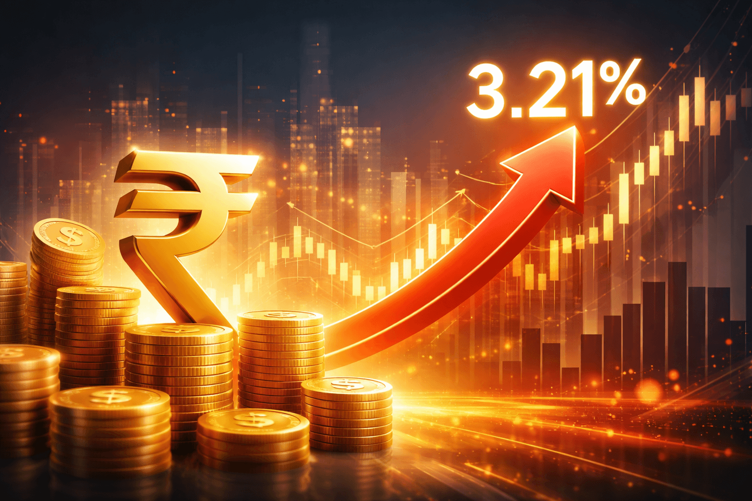 India Inflation Rises to 3.21%, Above Expectations