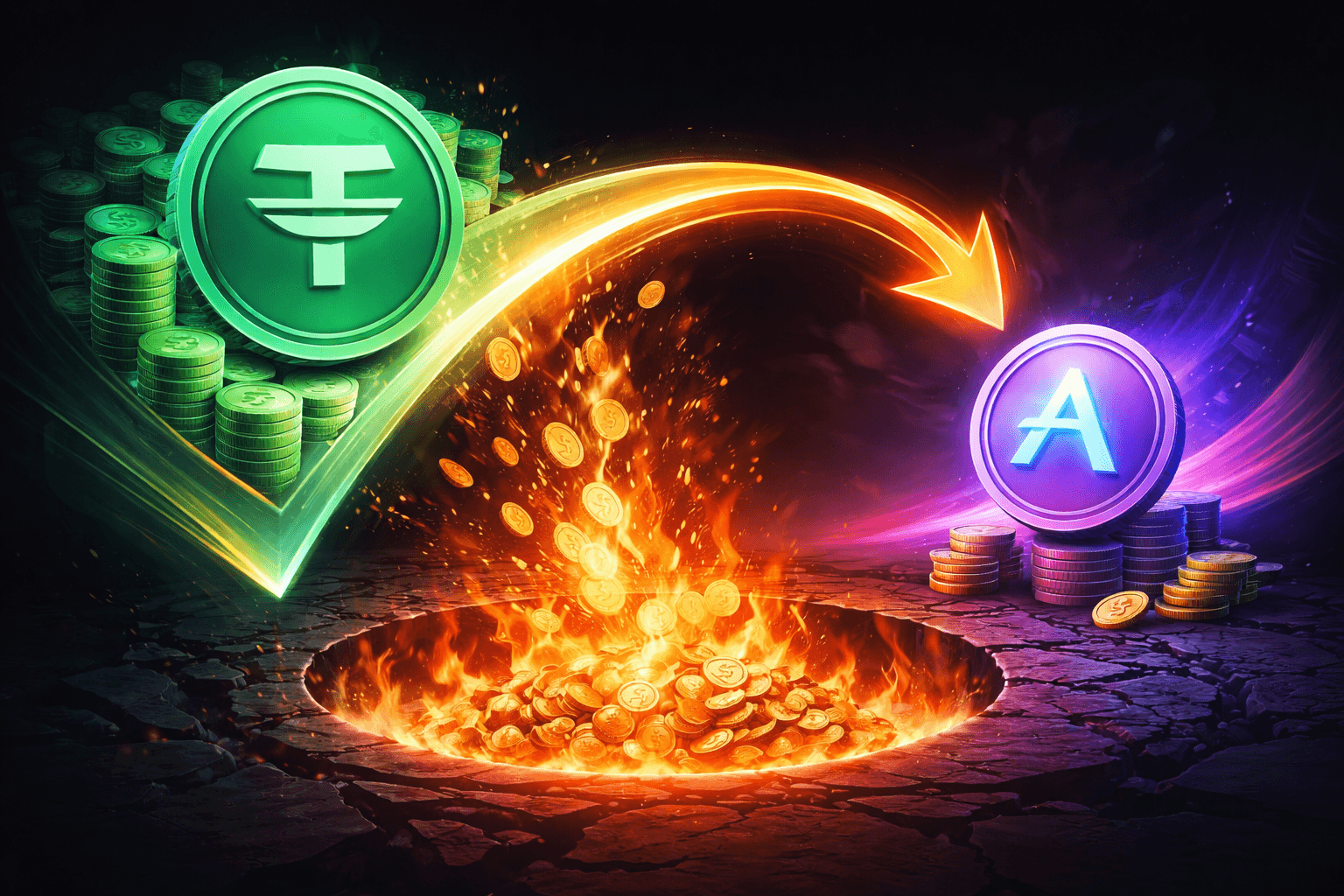 以太坊交易员将 50.4 Million USDT 兑换为价值 $35,900 的 AAVE