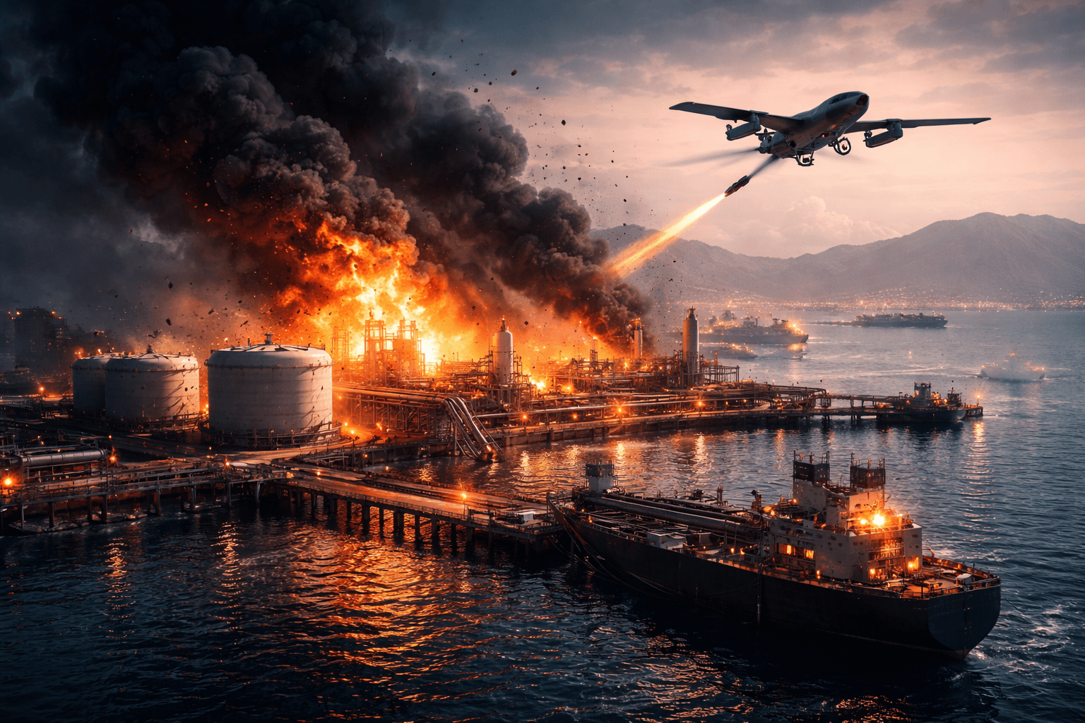 Fujairah Port Oil Loading Operations Partly Suspended After Drone Attack