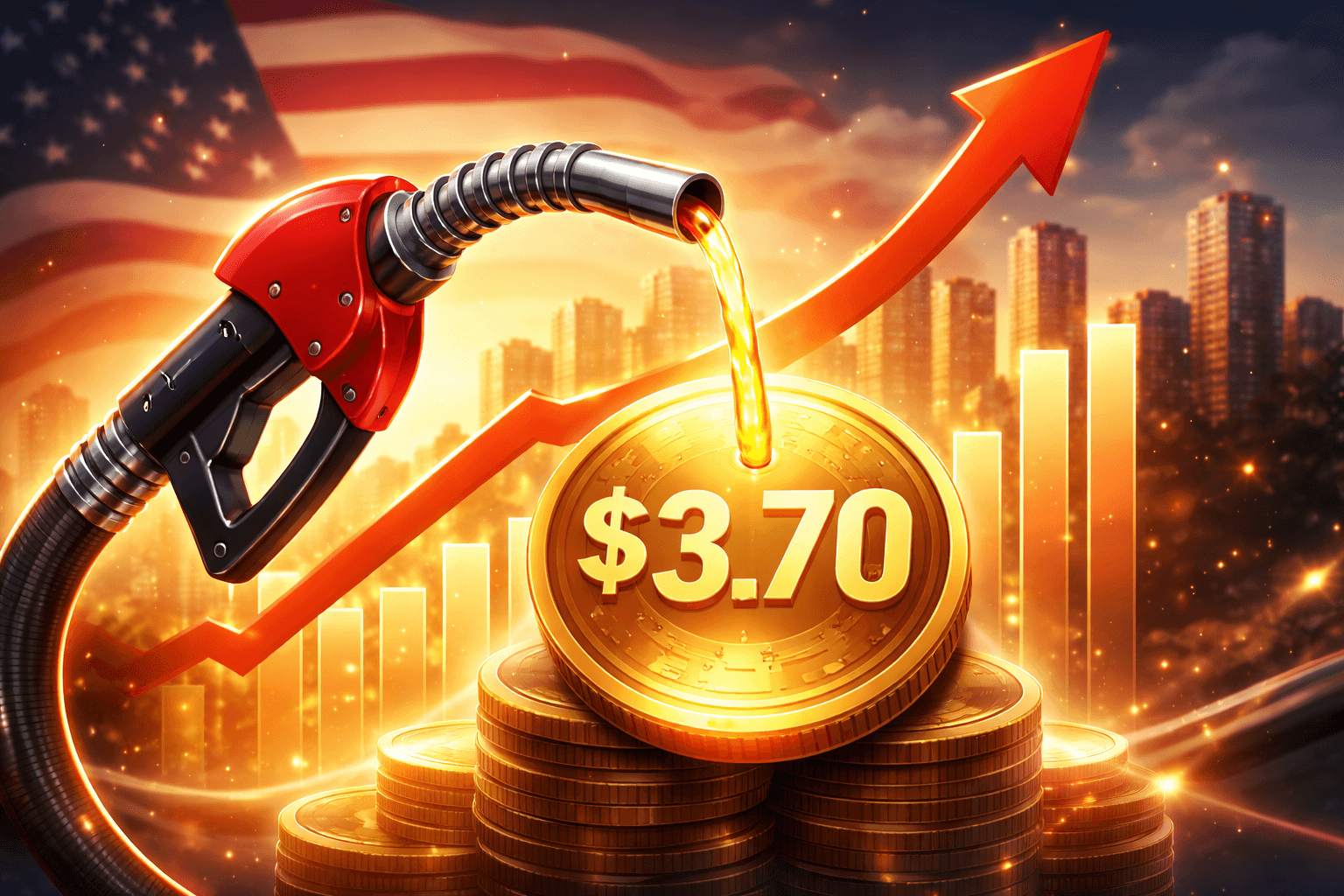 Average U.S. Gas Prices Rise to $3.70, Highest Since April 2024