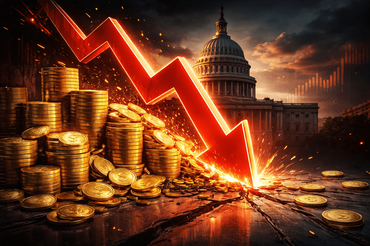 U.S. Treasury Deficit Reaches $308 Billion in February, $1 Trillion in First Five FY2026 Months