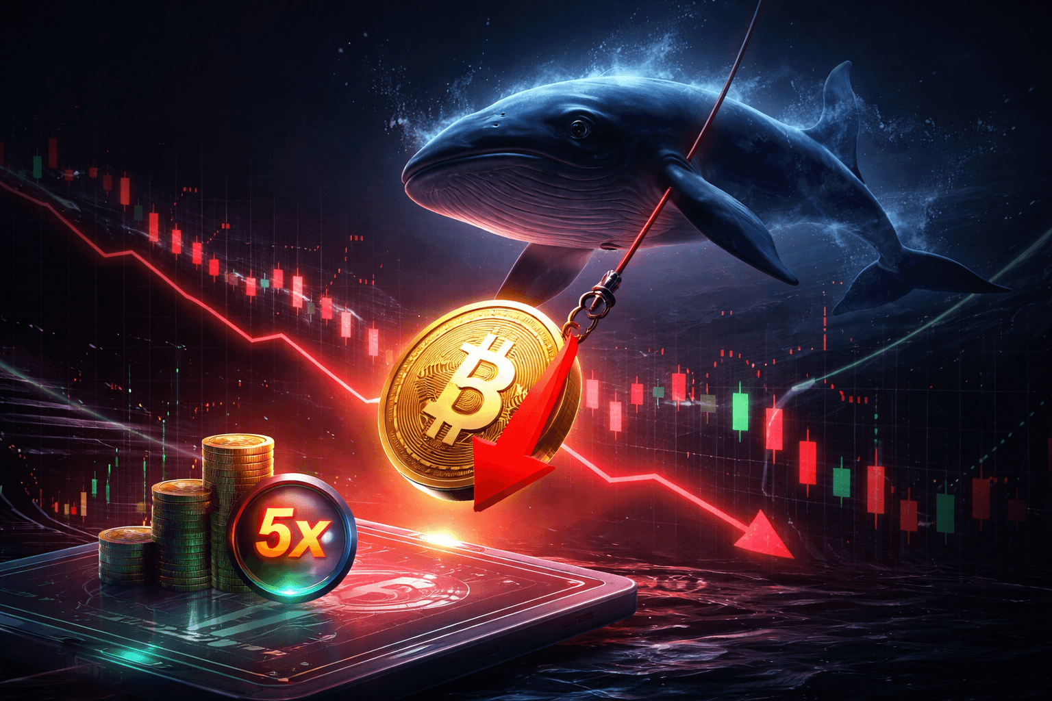 Crypto Whale Opens 28.47 BTCUSDT Perpetual Short With 5x Leverage