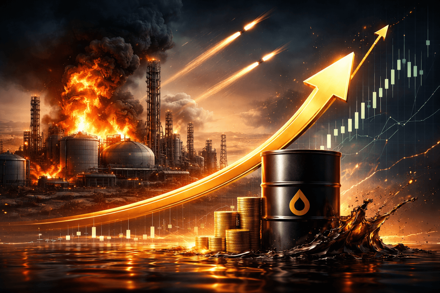 以色列袭击伊朗天然气工厂后，布伦特原油升至$110