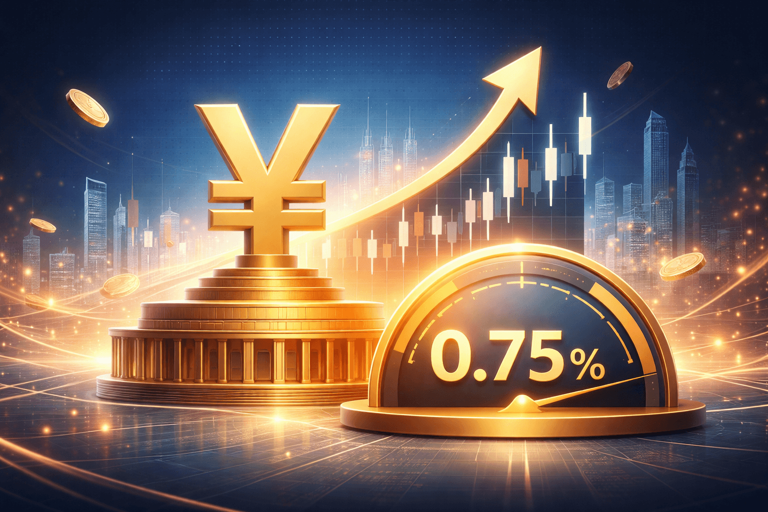 日銀、政策金利を0.75%に据え置き　市場予想通り