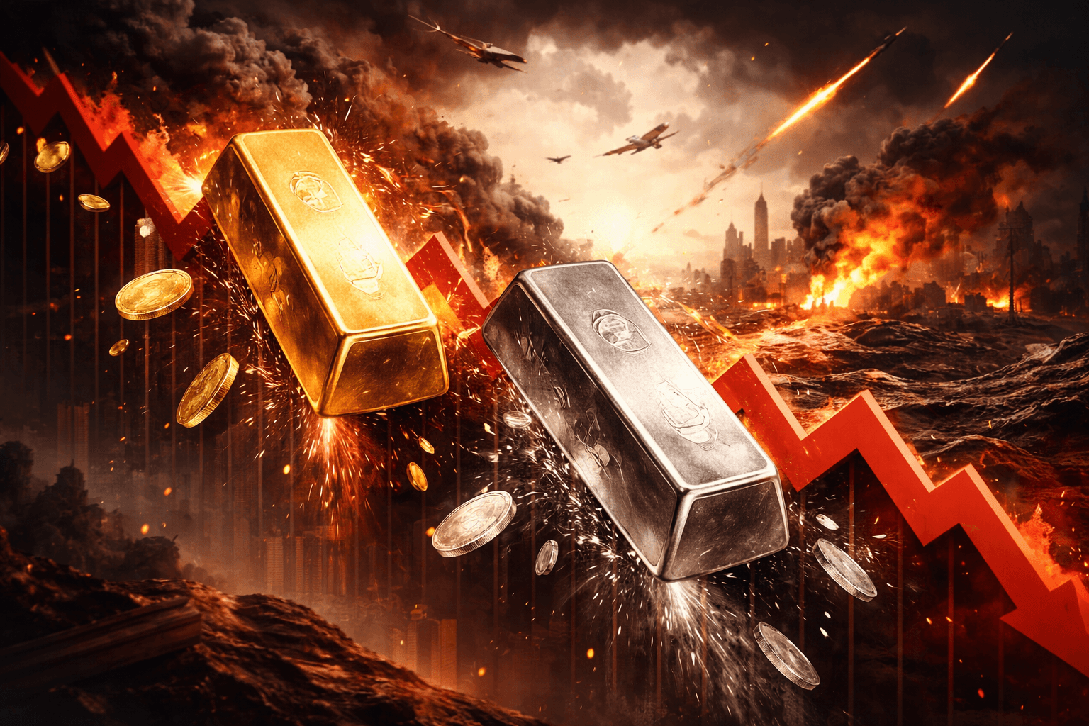 Gold and Silver Fall Sharply During US–Iran War Market Turmoil
