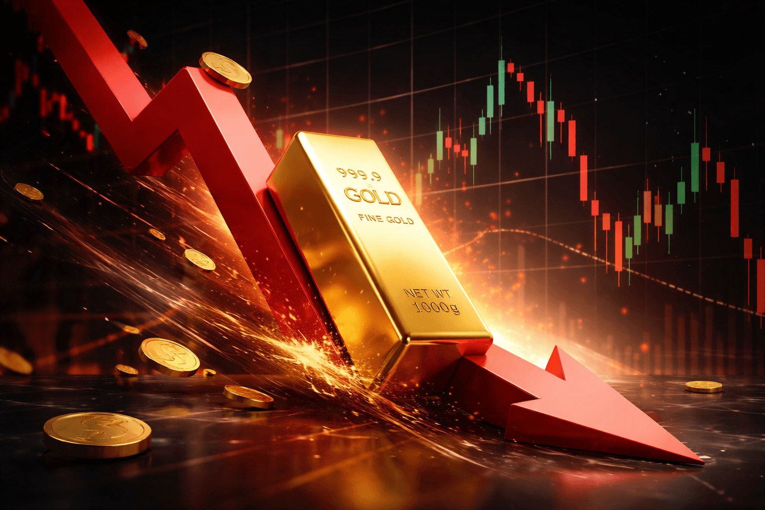 Spot Gold Falls Below $4,600 per Ounce, Down 4.55% on the Day