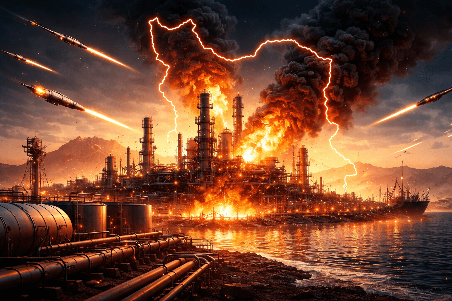 Persian Gulf Energy Infrastructure Attacks Signal Iran Conflict Escalation, WSJ Reports