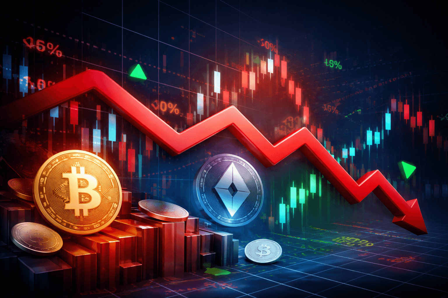 U.S. Stock Indexes End Lower as Crypto-Linked Shares Trade Mixed