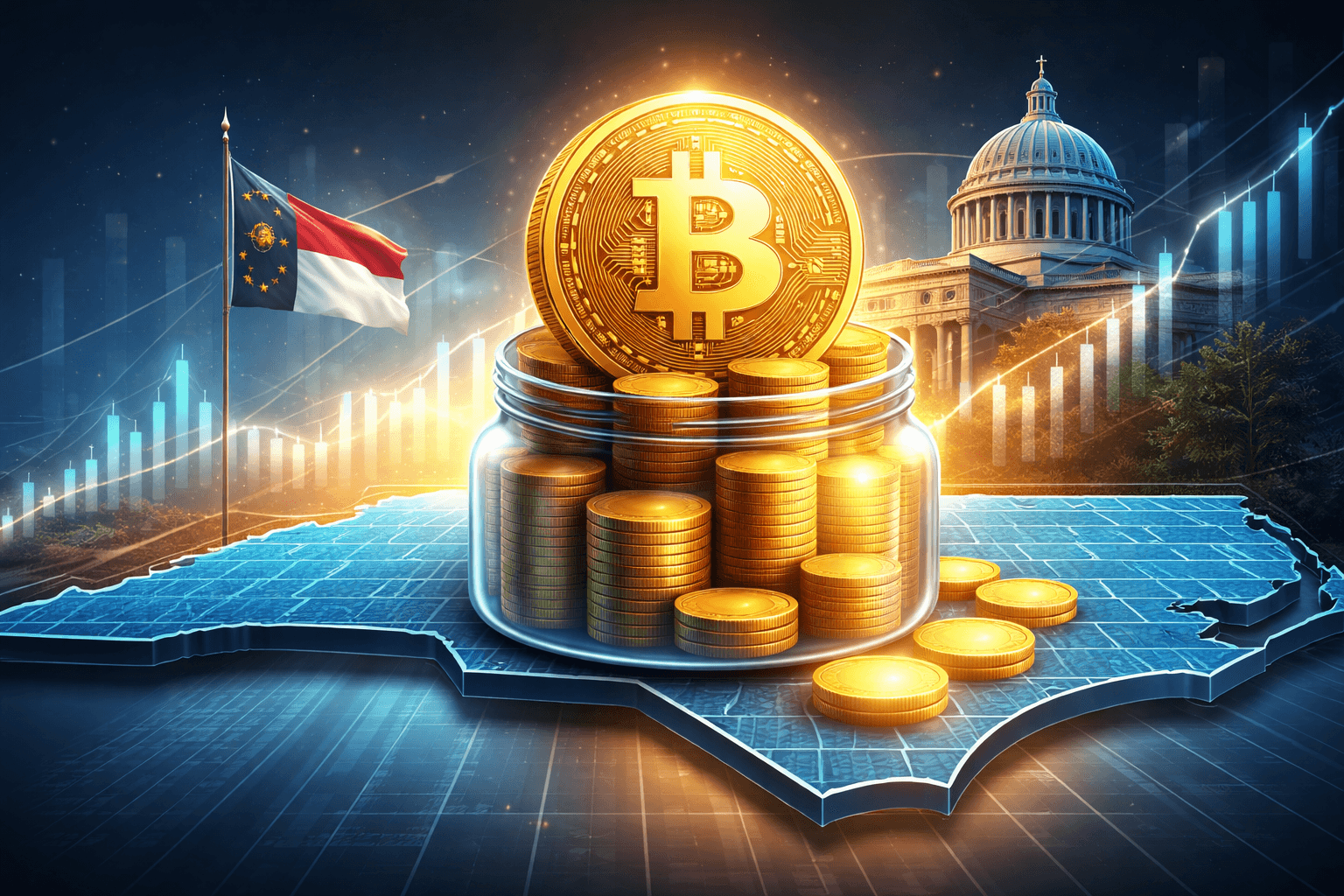 North Carolina Introduces Bill Allowing Up to 10% of Public Funds in Bitcoin